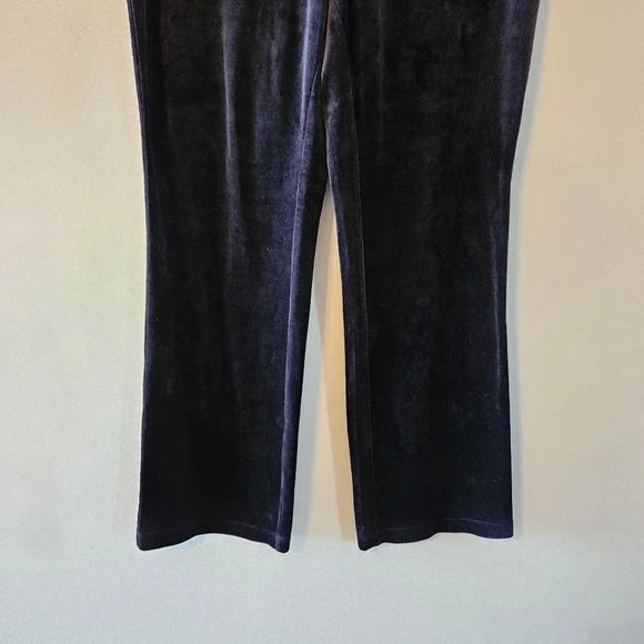 Juicy Couture Y2K Velvet Wide Leg Joggers Women's Pants Black Size  Large. - Picture 7 of 13